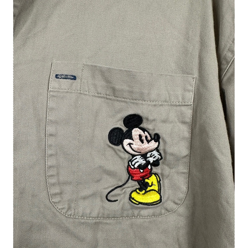 Vintage Disney Mens Denim Button Up‎ Shirt Size Medium - Picture 3 of 5
